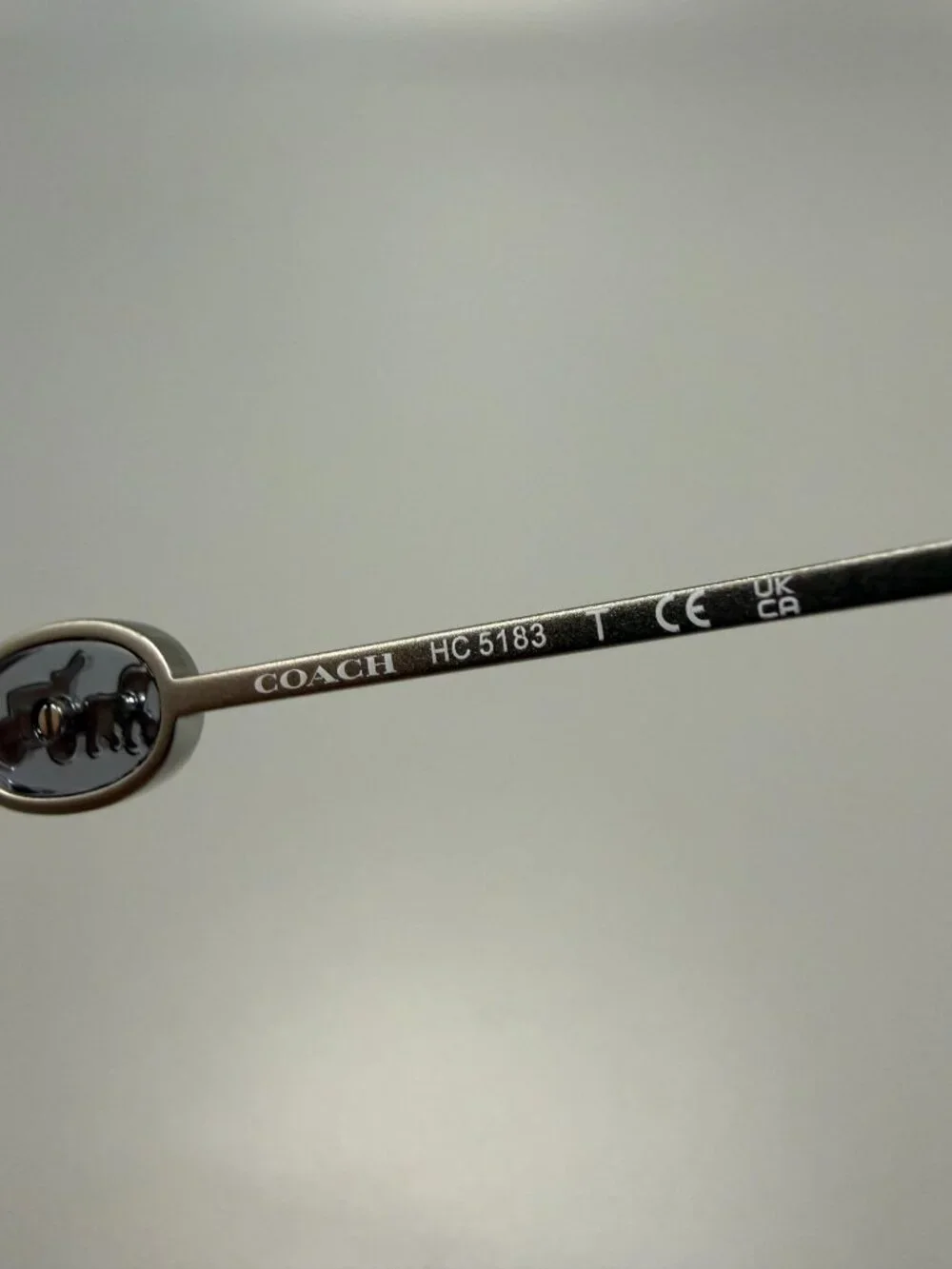 Coach Silver Metal Eyeglass Frames Horse Carriage Logo New Demo